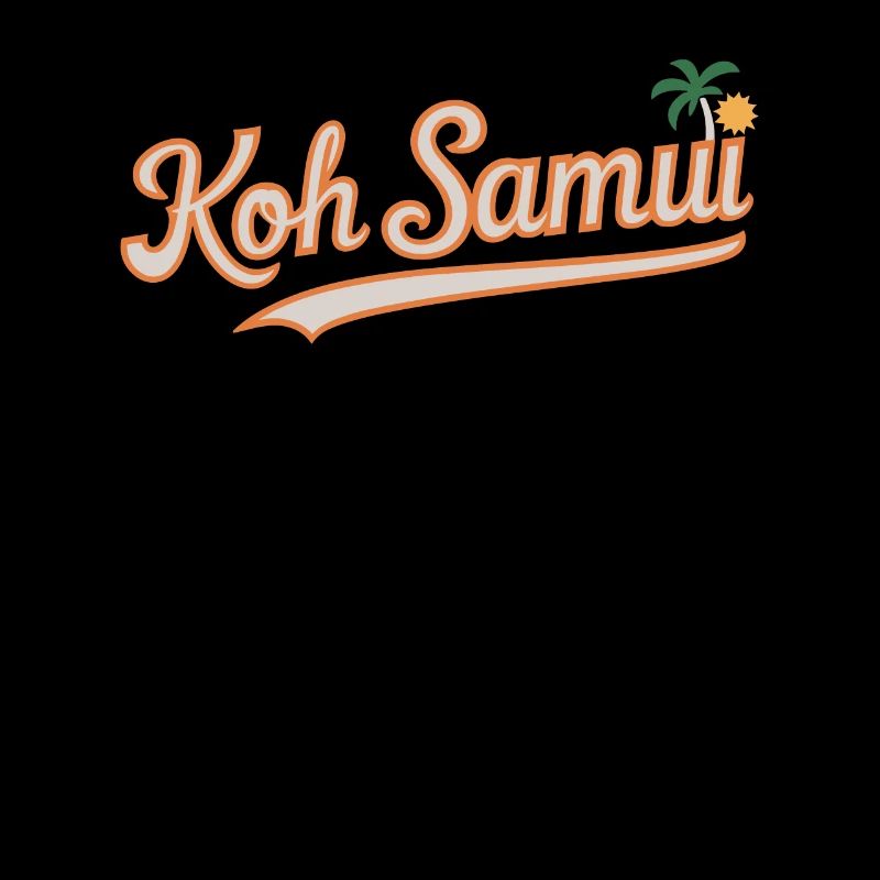 Koh Samui Souvenir Palm Trees and Sun