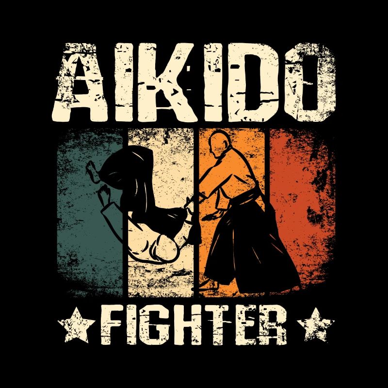 Retro Vintage Aikido Fighter