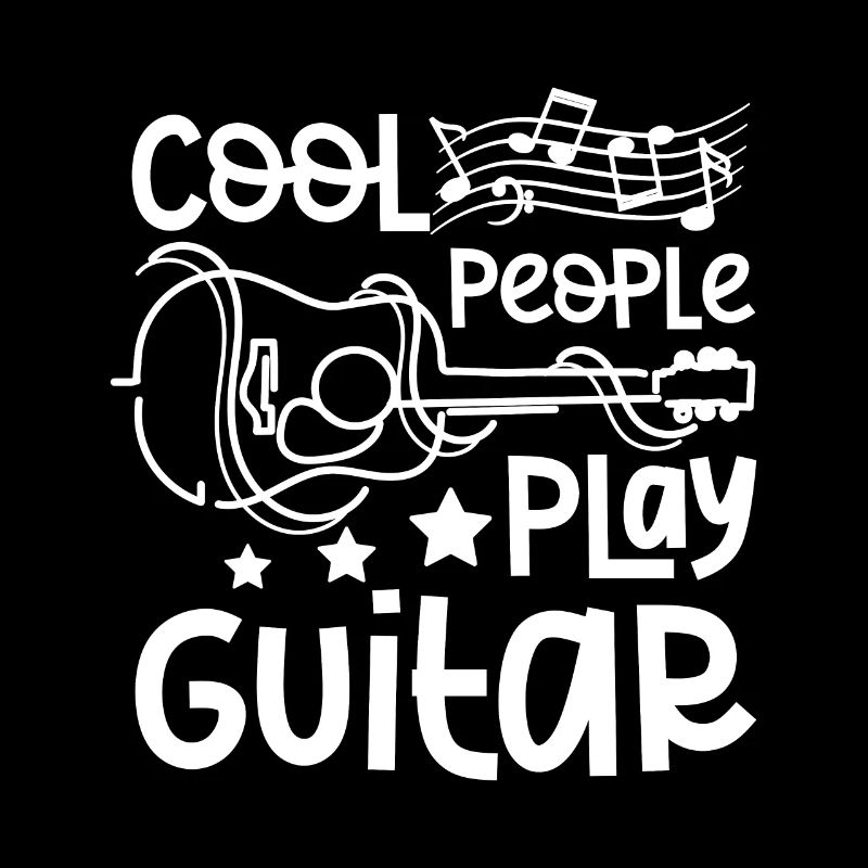 Les gens cool jouent de la guitare