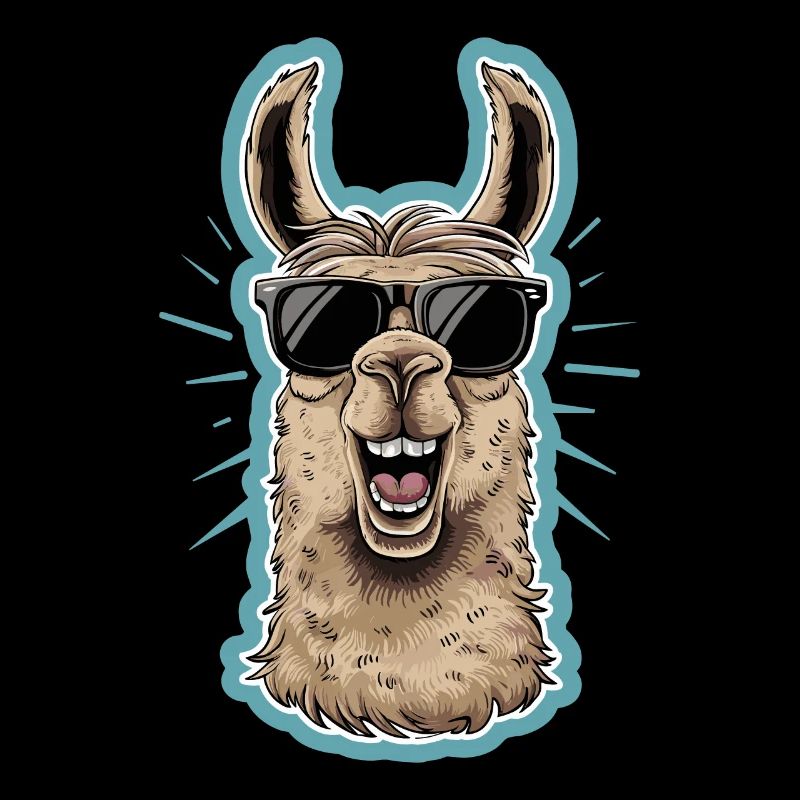 Cool Llama With Sunglasses