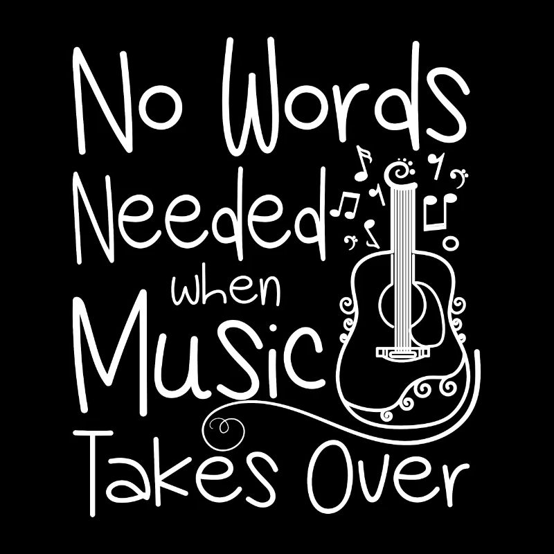Guitariste Pas besoin de mots quand la musique prend le dessus
