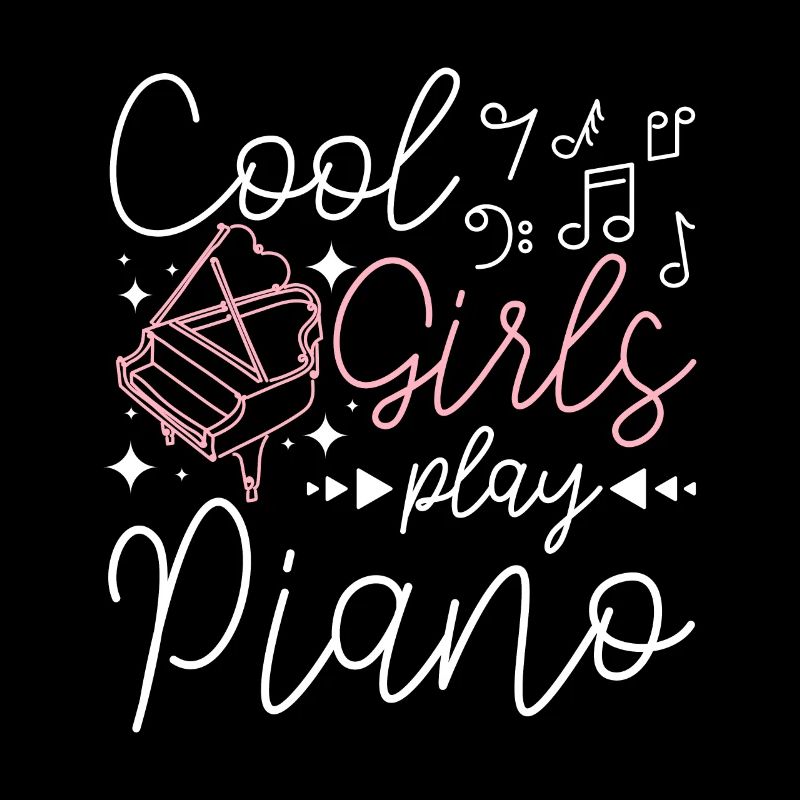 Les filles cool jouent du piano