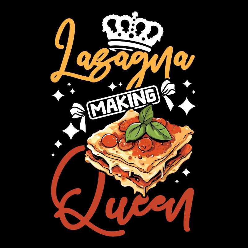 Lasagne faisant la reine