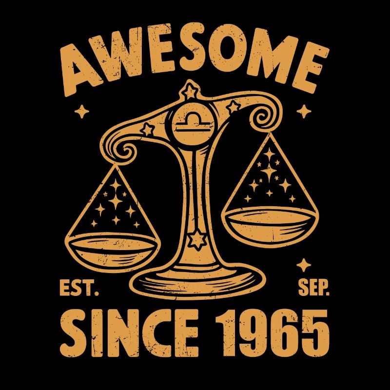 Awesome Since 1965 Libra Geburtstag