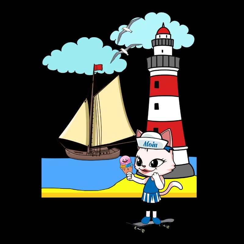 Katze Ferien Nordsee Ostsee Urlaub Kinder Kind