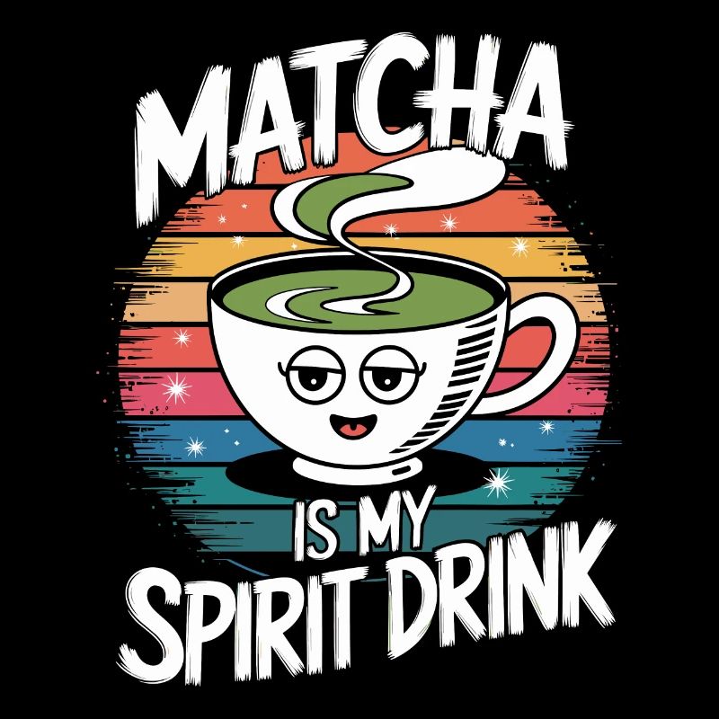Matcha Is My Spirit Drink - Retro Teacup