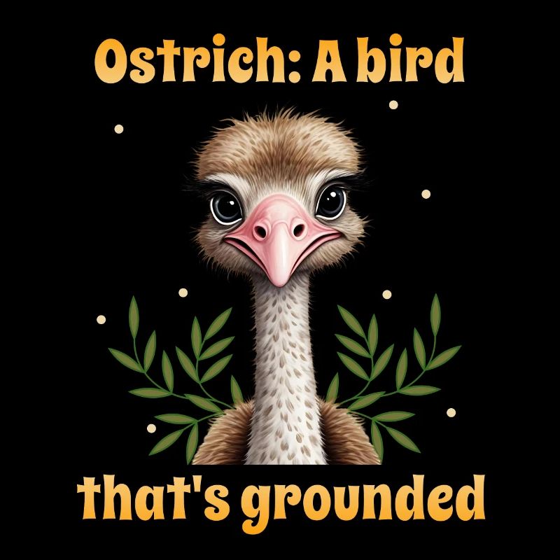 Ostrich a bird that's grounded