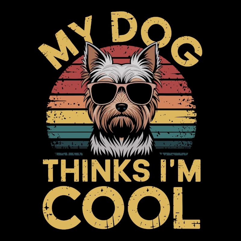 Yorkshire Terrier Yorkie Propriétaire de chien Cool