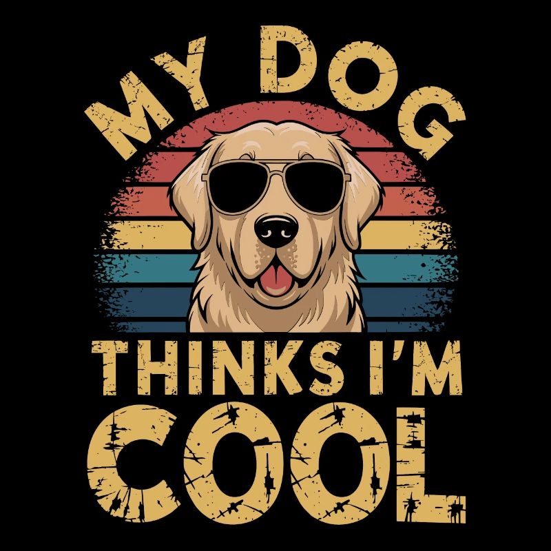 Golden Retriever Mein Hund Denkt Das Ich Cool Bin