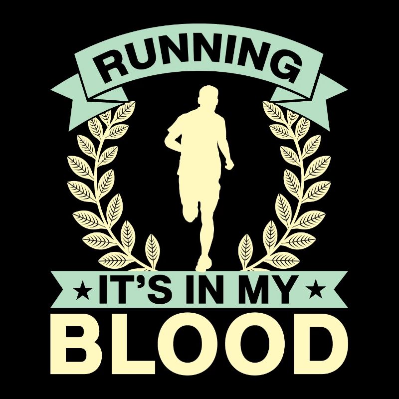 Running It´s In My Blood Marathon Runner Gift