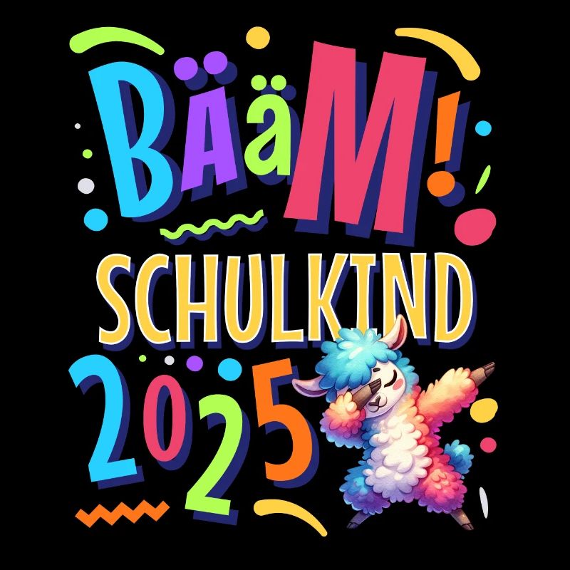 Bääm Schulkind 2025 Dabbing Alpaka