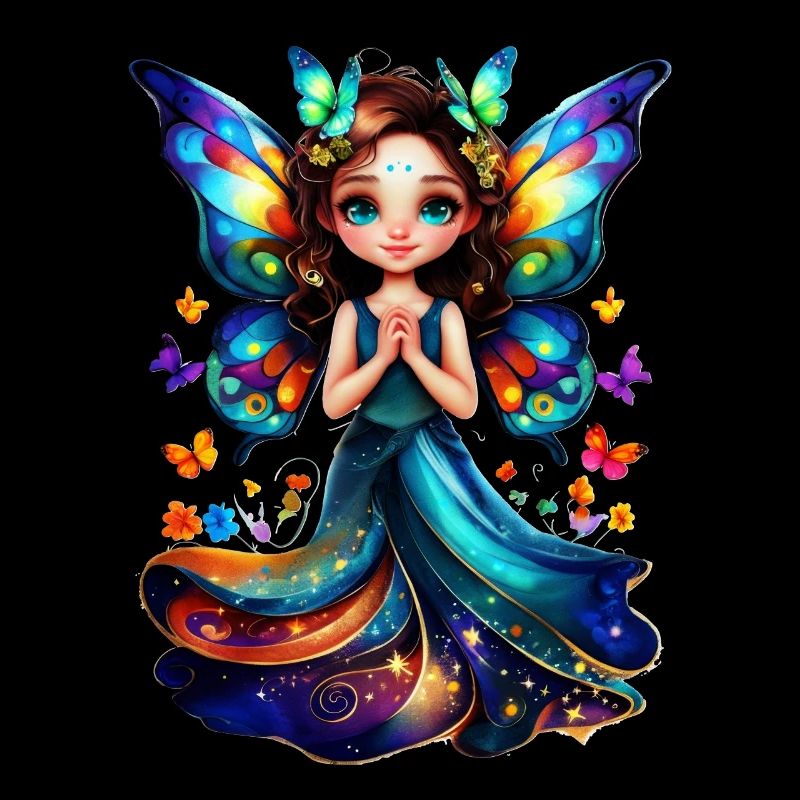 Charmante fée papillon
