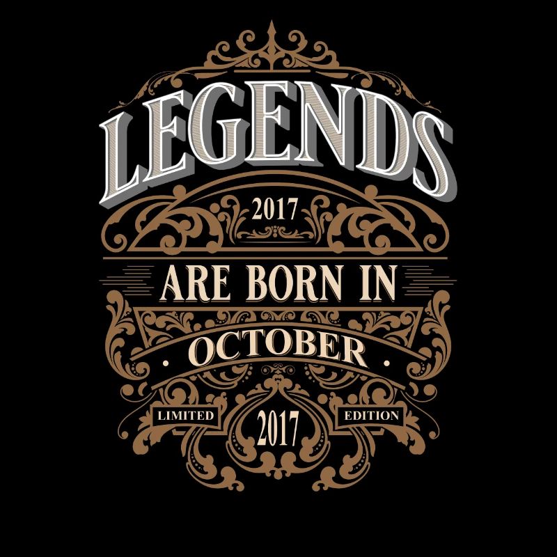 2017 Octobre Né Anniversaire Année de naissance