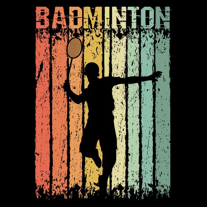 Badminton Retro Shuttlecock Player