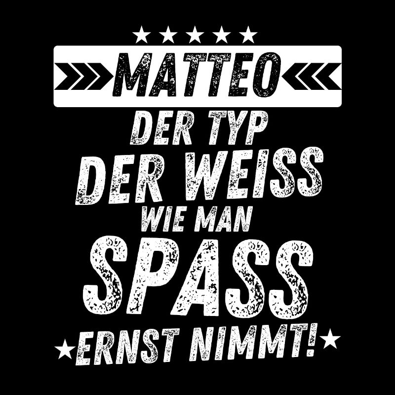 Matteo Spaß Typ Männer Geschenkparty Humor