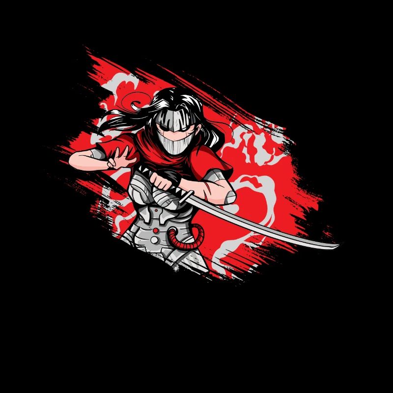 Kanji Japan Japanisches Mädchen Ninja Samurai