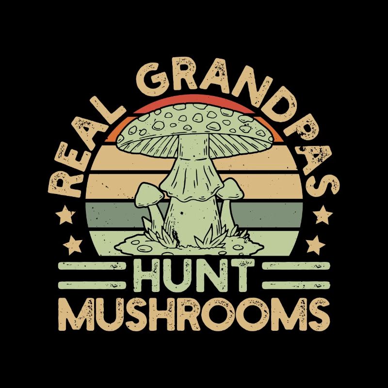Mushroom Foraging Hunter Grandpas Hunt Mushrooms