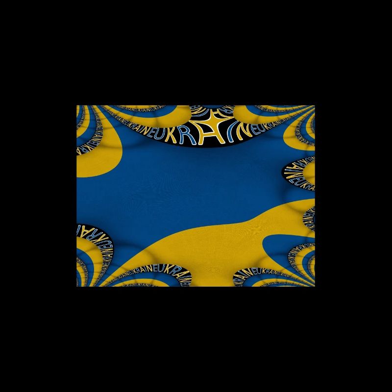 Ukraine Flagge Kunstdesign Kiew