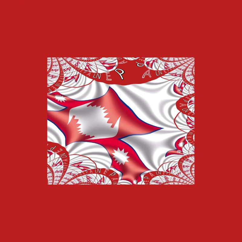 Nepal Flag Kathmandu Himalayan Harmony