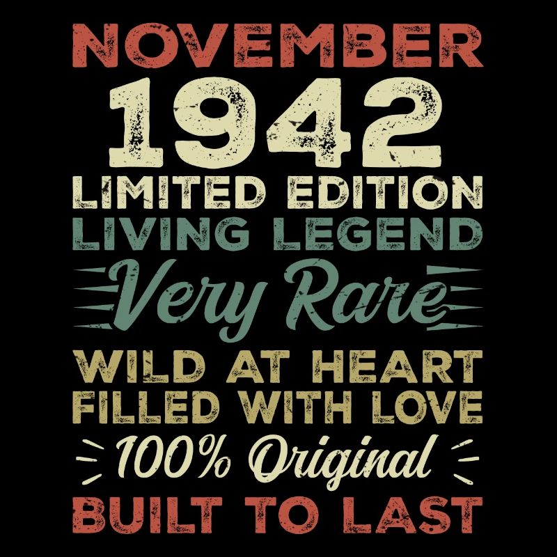 Legend Since November 1942 Born November 1942