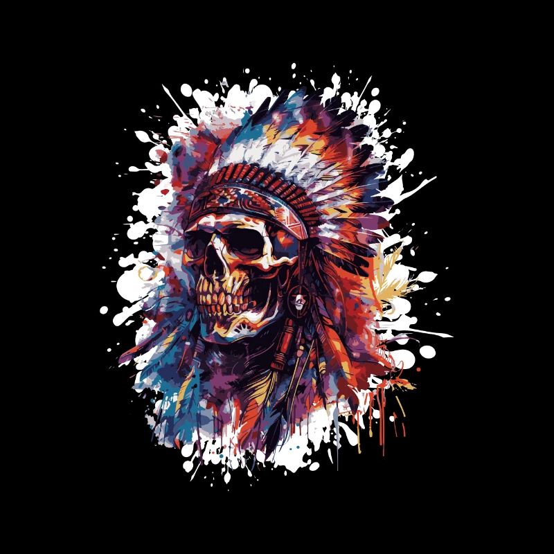 Indianer Totenkopf