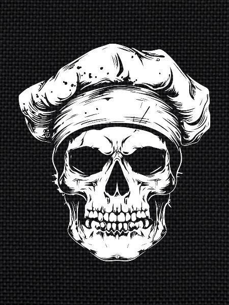 Koch Skull Skeleton Chef