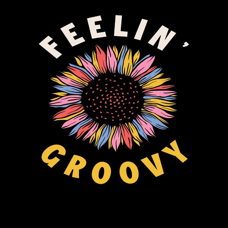 Feelin' Groovy Bunte Sonnenblume