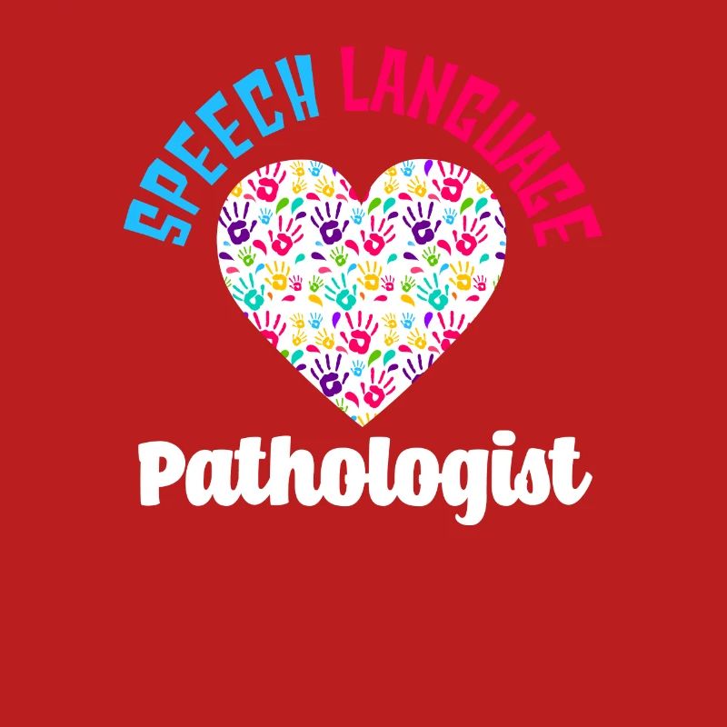 Speech Language Pathologist Heart Handprints