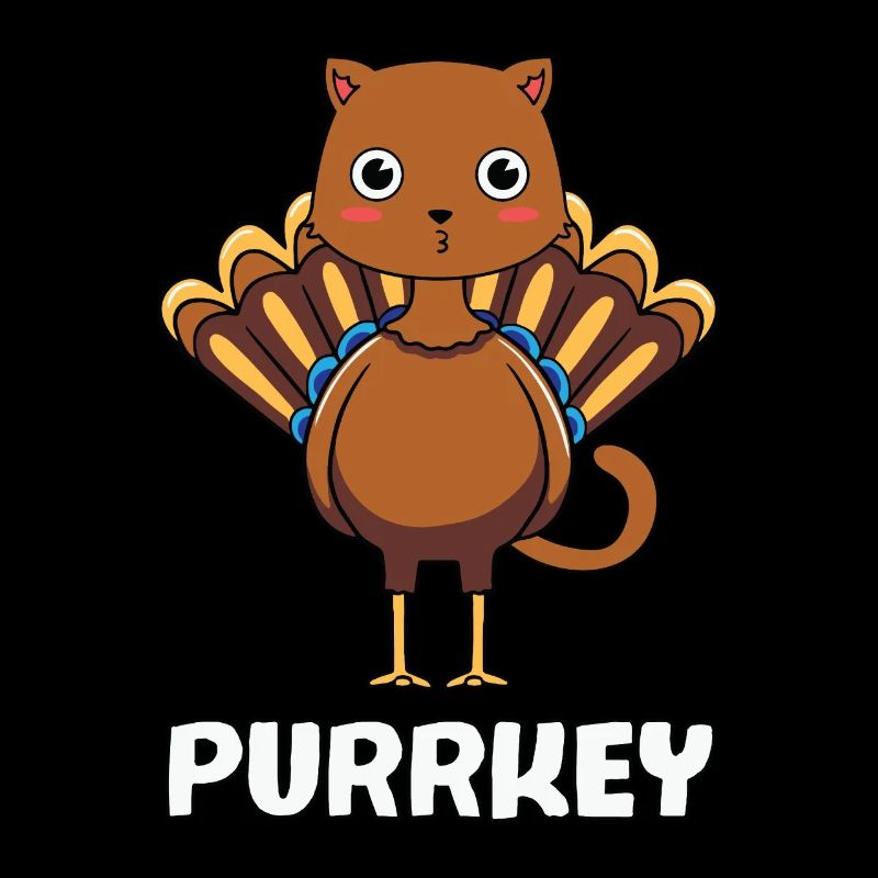 Purrkey - Tenue de dinde de chat drôle