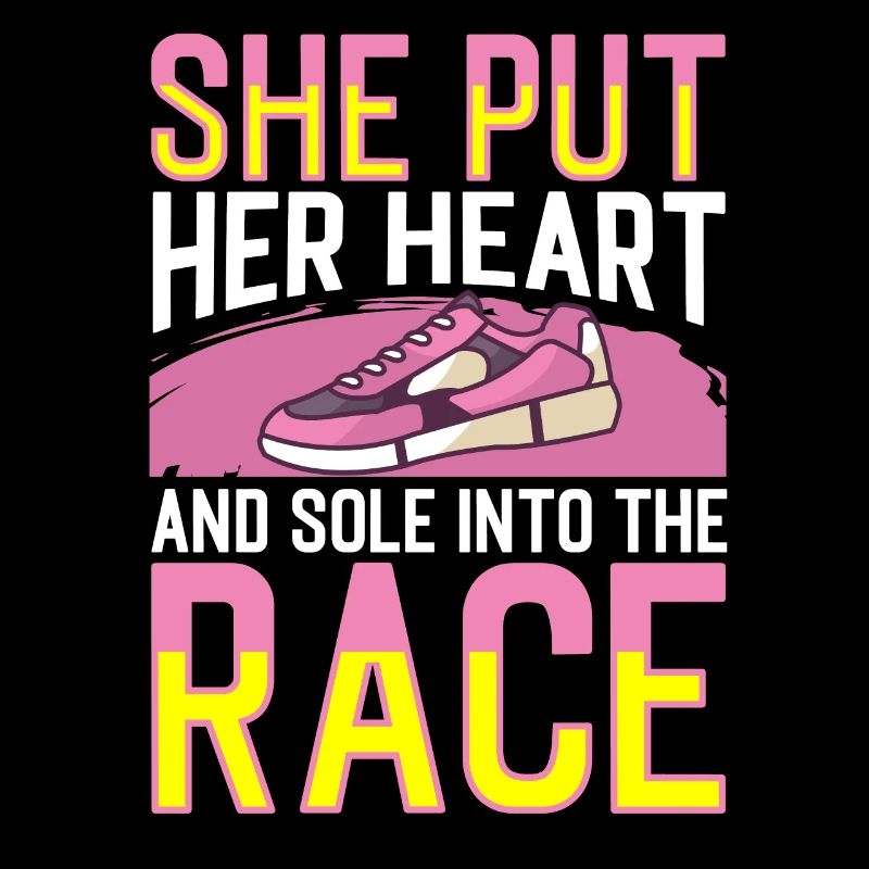 Cœur et semelle de jogging dans la course à pied