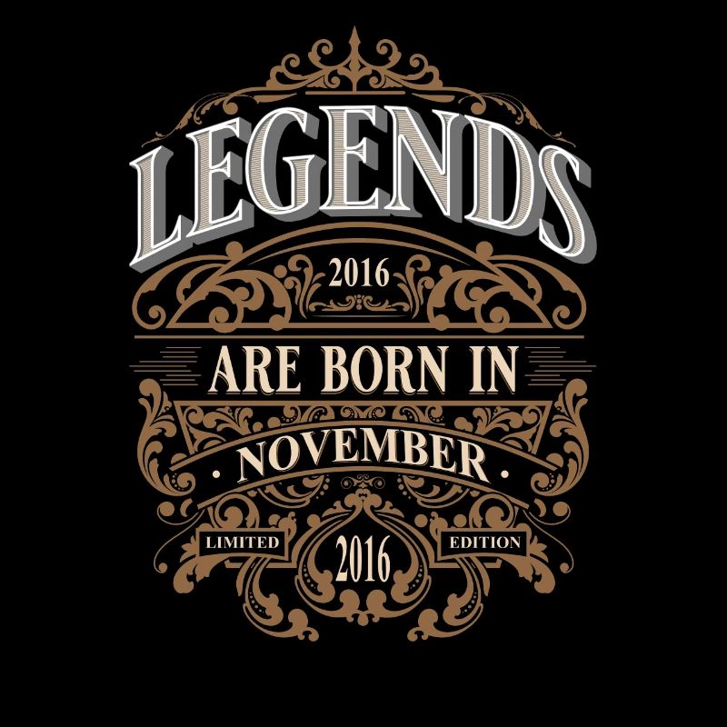 2016 Novembre Né Anniversaire Année de naissance