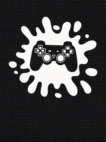 Zocker Splatter-Controller – Retro Gaming Kunst