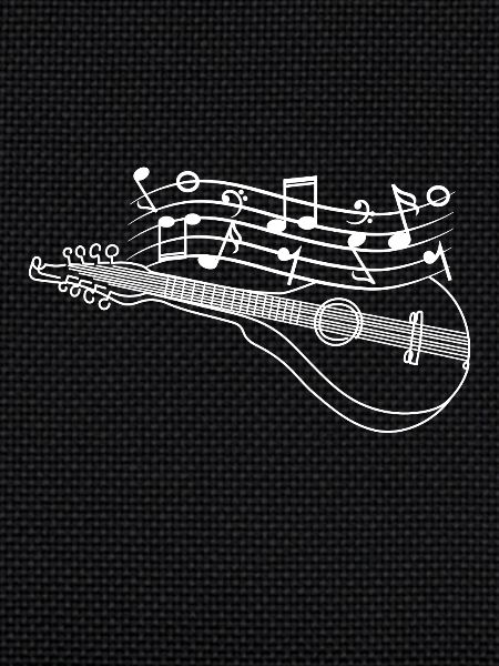 Drawn Mandolin Mandolinist