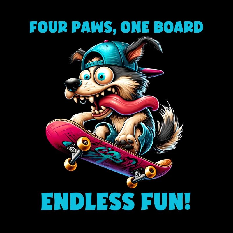 Vier Pfoten, ein Brett, unendlicher Spaß!