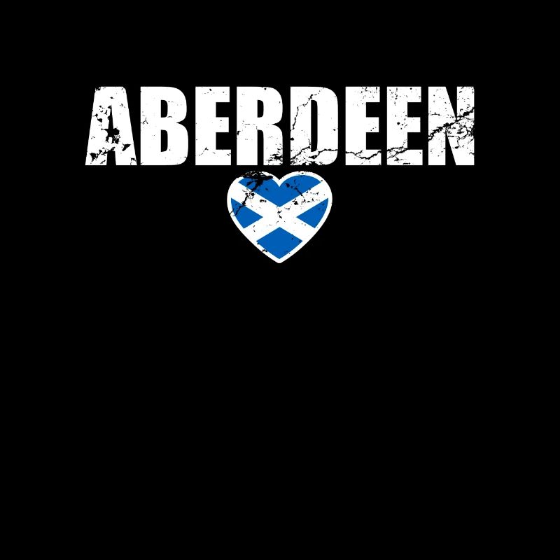 Aberdeen Écosse Vintage Drapeau de l’Écosse