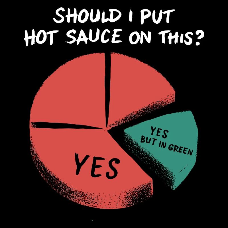 Fun design for hot sauce lovers