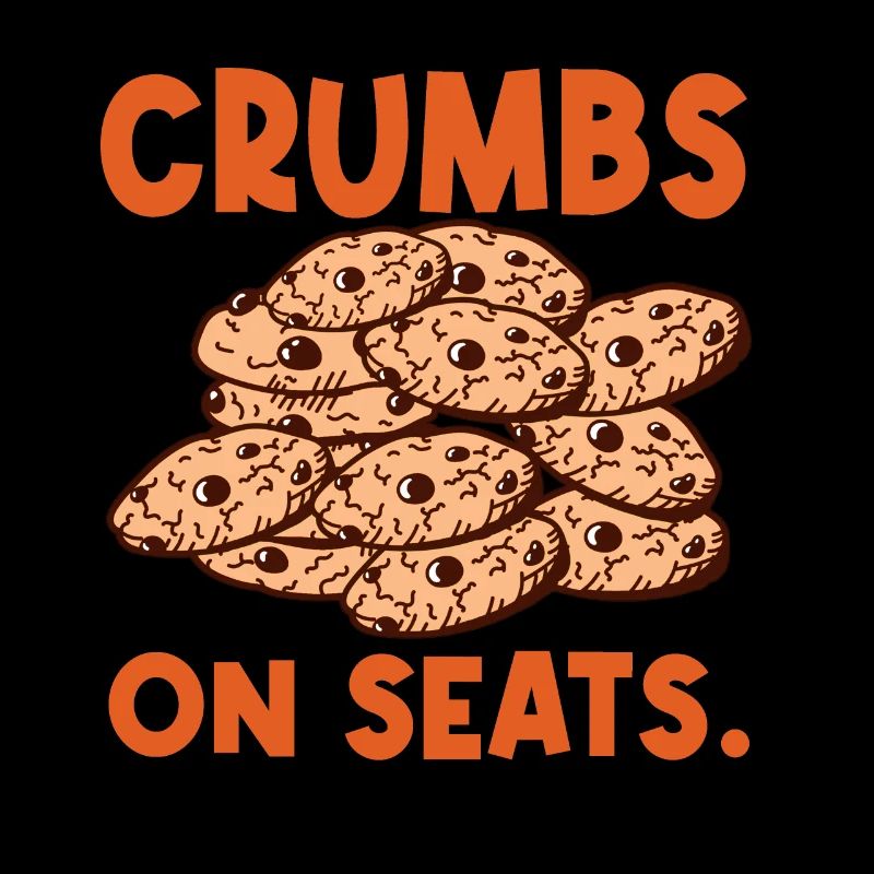 Miettes de biscuit sur les sièges Pâte à biscuits