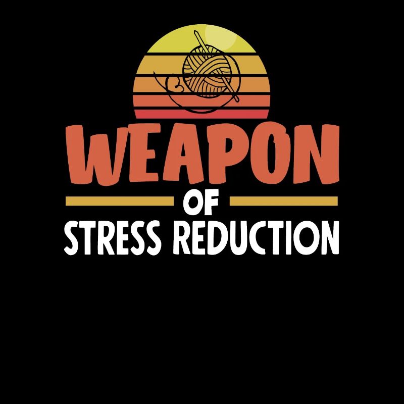 Strickkunst Waffe Der Stressreduktion