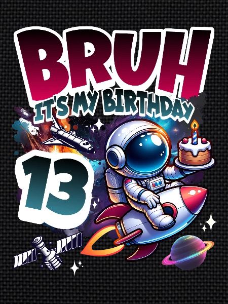 Astronaut 13th Birthday Space