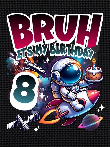 Astronaut 8th Birthday Space