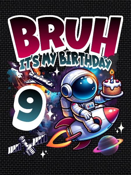 Astronaut 9th Birthday Space