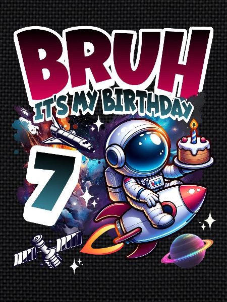 Astronaut 7th Birthday Space