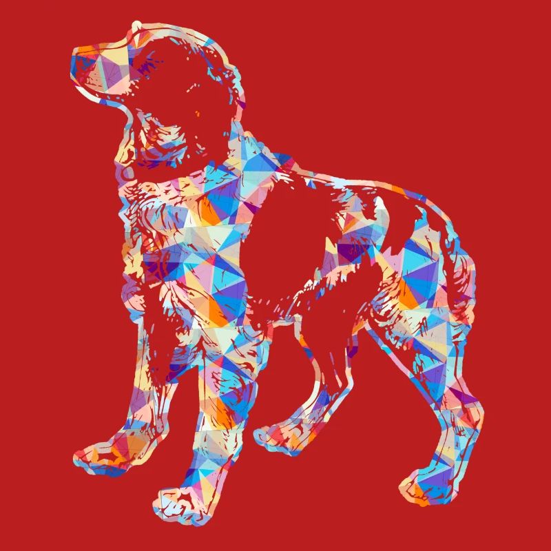 Brittany Spaniel Geometric