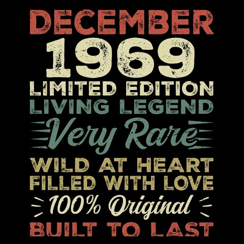 Décembre 1969 - anniversaire Décembre 1969 année