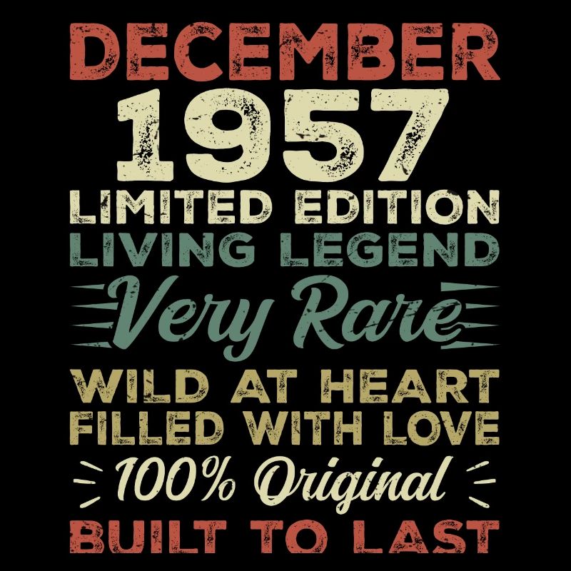 Décembre 1957 - anniversaire Décembre 1957 année