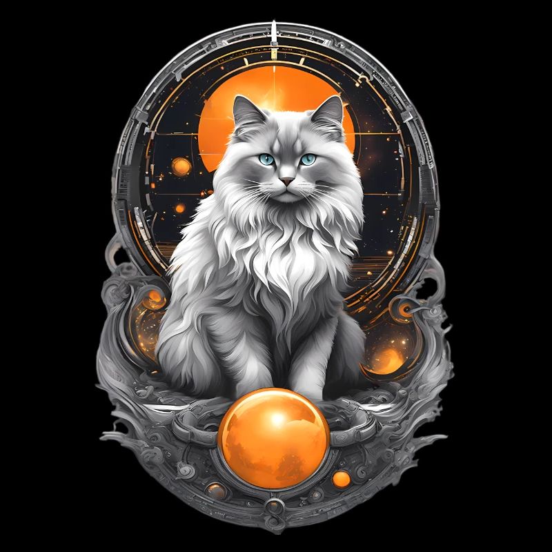 Futuristic Ragdoll Cat – Sci-Fi Cat