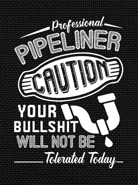 Professional Pipelayer Caution