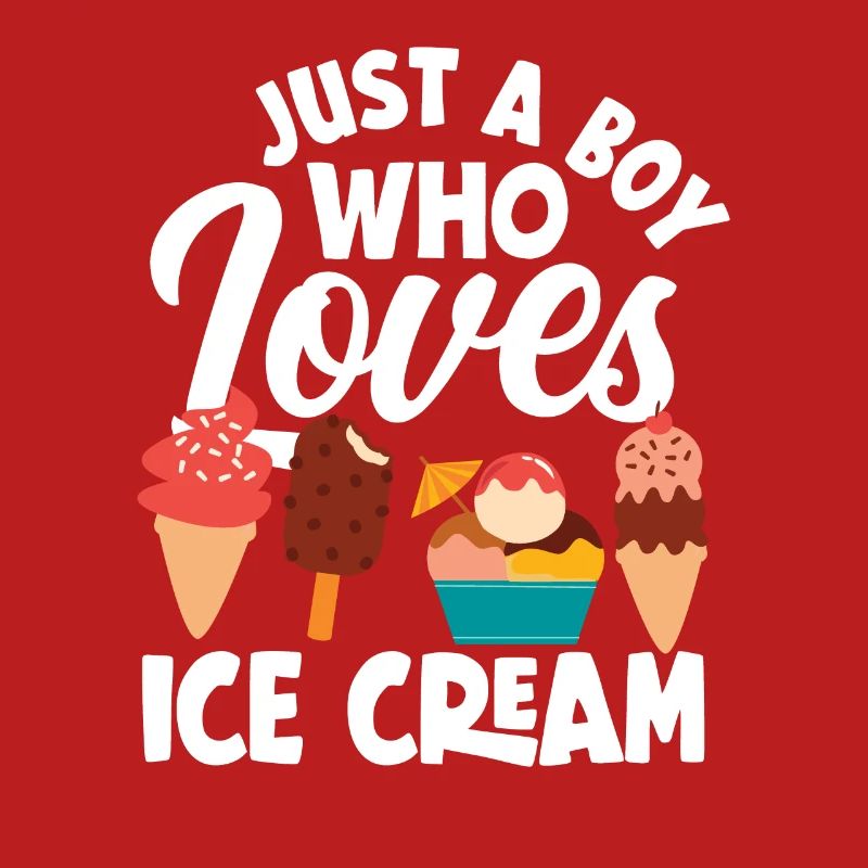 Ein Junge Der Eis Liebt - Eiscreme Fan