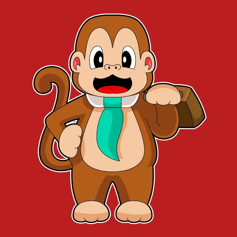 Monkey Entrepreneur Porte-documents