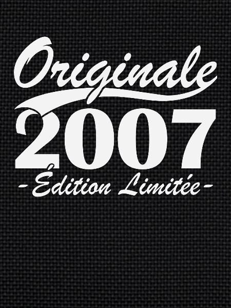 Originale 2007 édition limitée